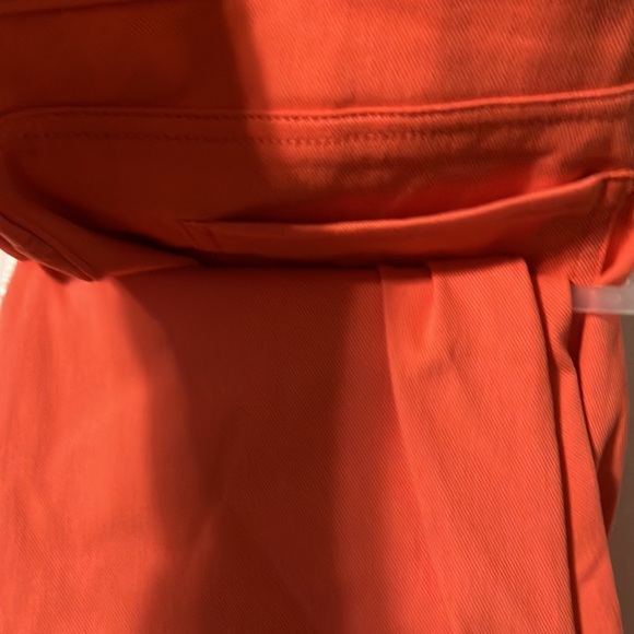 NWT Time and Tru woman’s fitted, stretch, orange coral Capri Jegging - Picture 3 of 6